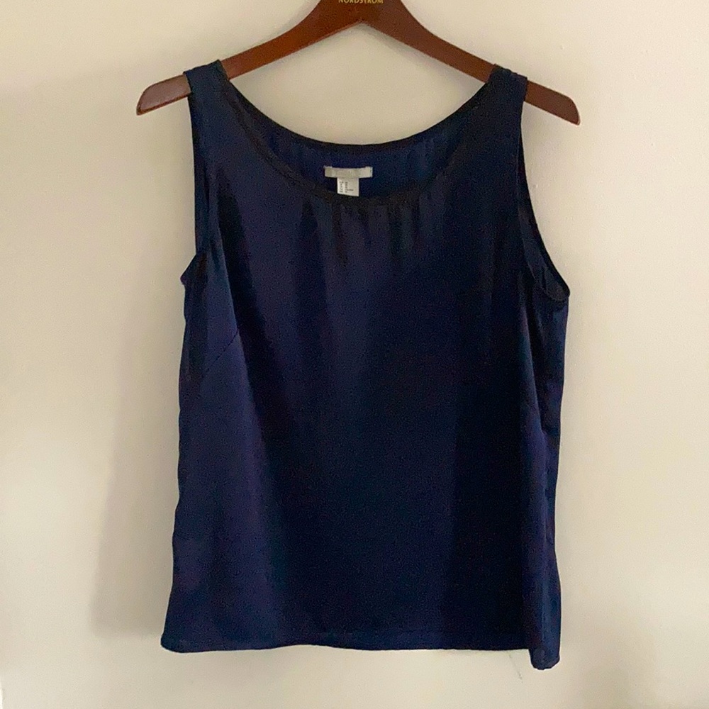 Faux Silk Sleeveless blouse.